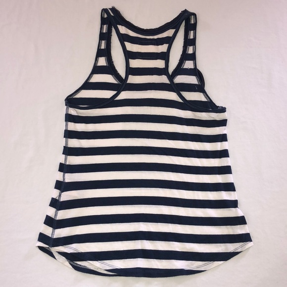 Super Cute Navy and White Striped Racer Back - Picture 3 of 3